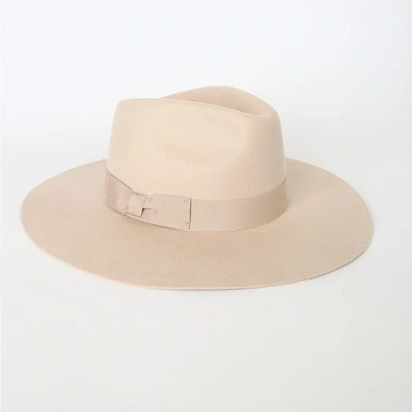 Wyeth Wool Tan Fedora Oatmeal Hat - Picture 6 of 8